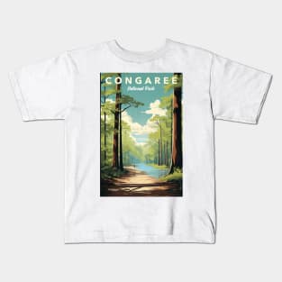 Congaree National Park Travel Poster Kids T-Shirt